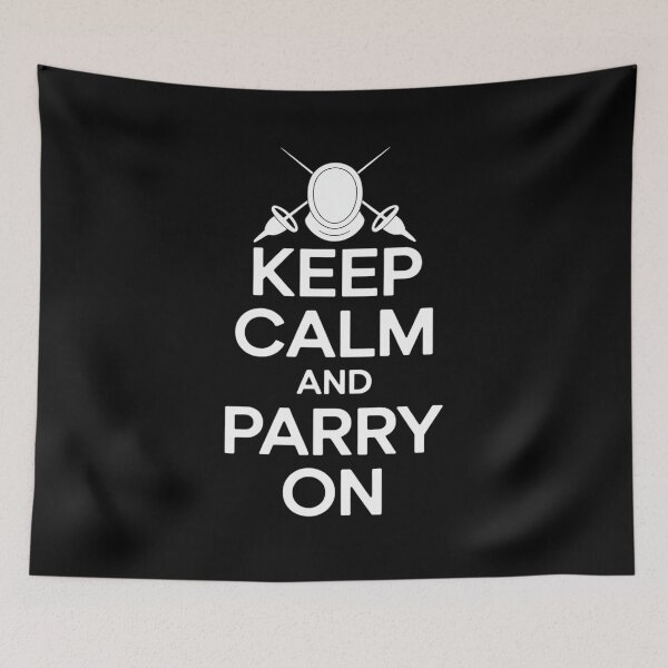 Item preview, Keep Calm and Go On Fencing designed and sold by LittleDame.