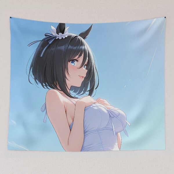 Item preview, Eishin Flash Uma Musume Pretty Derby Anime Girl Blooming Fields designed and sold by TorbenKuhano.