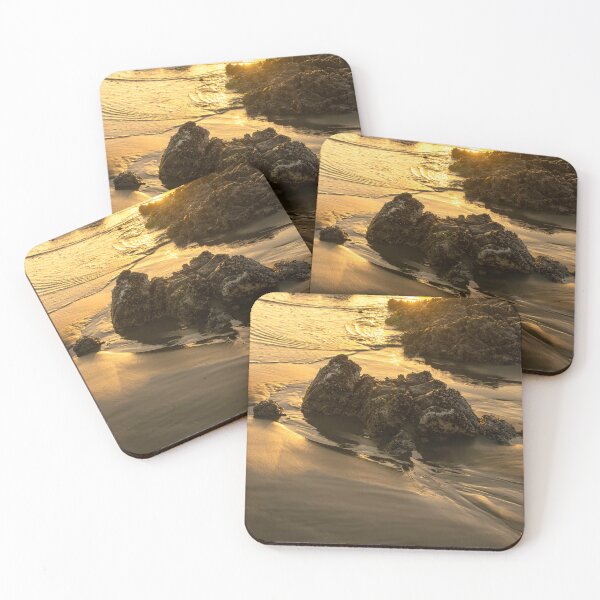 Item preview, Liquid Gold - An Abstract Golden Hour Seascape designed and sold by Real Mindset Studio.