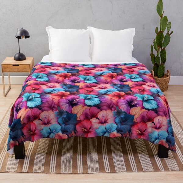 Item preview, #37 Floral Pattern. Hibiscus flowers illustration pattern designed and sold by Fleurseam-art.