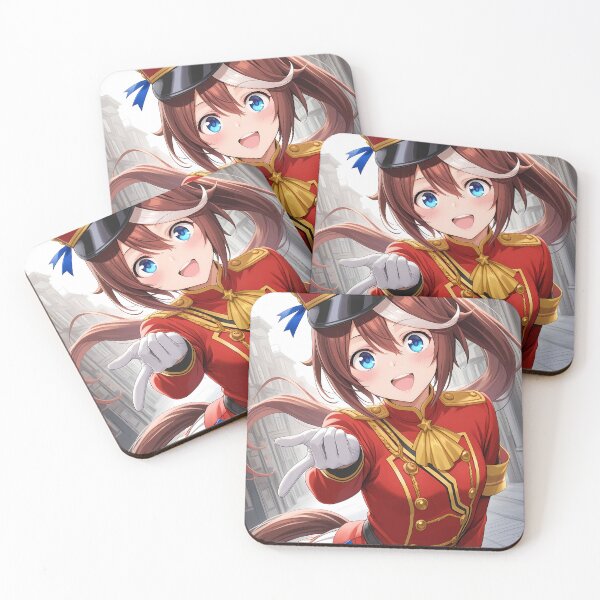 Item preview, Tokai Teio Uma Musume Pretty Derby Anime Girl Marching Band Red Outfit designed and sold by TorbenKuhano.