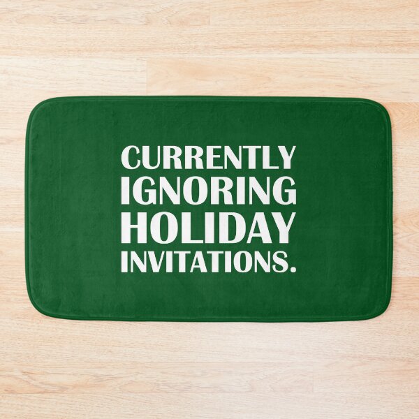 Item preview, Currently Ignoring Holiday Invitations. – Green Edition / Introvert Joke Funny T-Shirt Label designed and sold by introvertvibes.