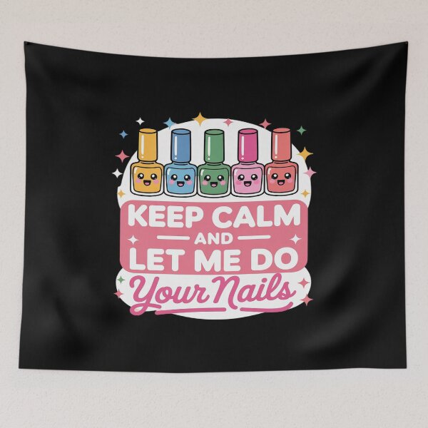 Item preview, Keep Calm Let Me Do Your Nails Salon Pop Bottles Girl designed and sold by LittleDame.