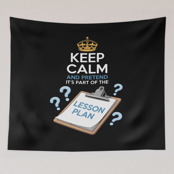 Item preview, Keep Calm Pretend Lesson Plan Classroom designed and sold by LittleDame.