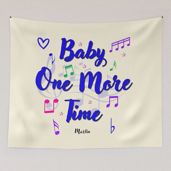 Item preview, Baby One More Time Popular Song Title designed and sold by CharlottePlaceArt.