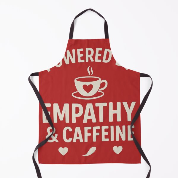 Item preview, Powered by Empathy & Caffeine — Social Worker & Mental Health Shirt designed and sold by Laughprints.