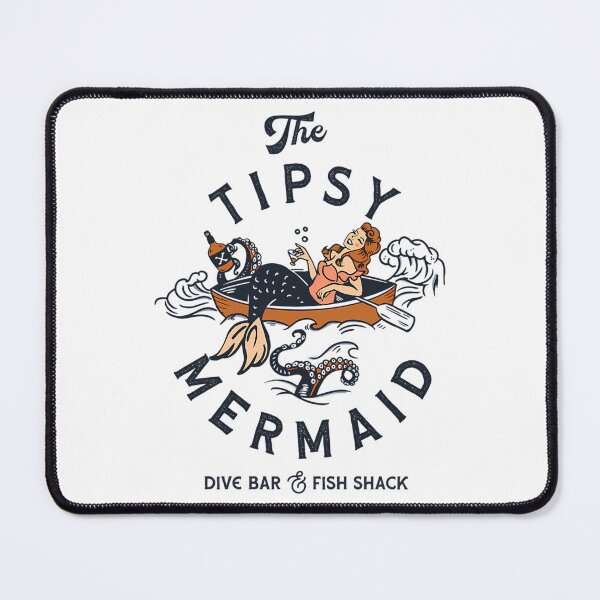 Item preview, The Tipsy Mermaid Dive Bar Fish Shack. Vintage Pinup Girl Art designed and sold by philo-monto.