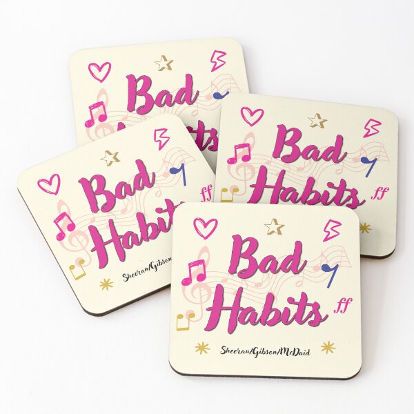 Item preview, Bad Habits Popular Song Title designed and sold by CharlottePlaceArt.