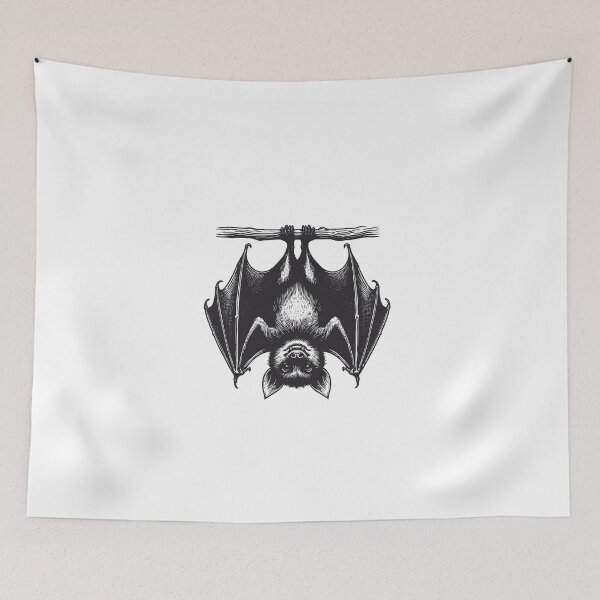 Item preview, Detailed Vampire Bat Sketch | Classic Halloween Illustration designed and sold by ZentroShop.