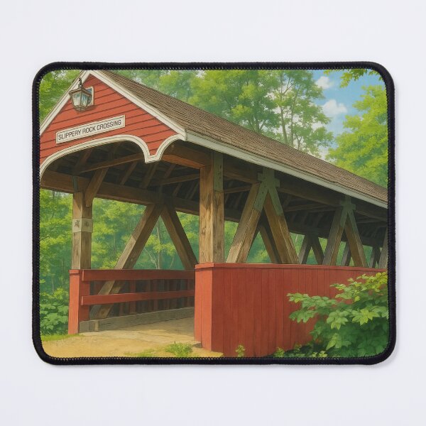Item preview, The Slippery Rock Crossing Covered Bridge designed and sold by Takeda-art.
