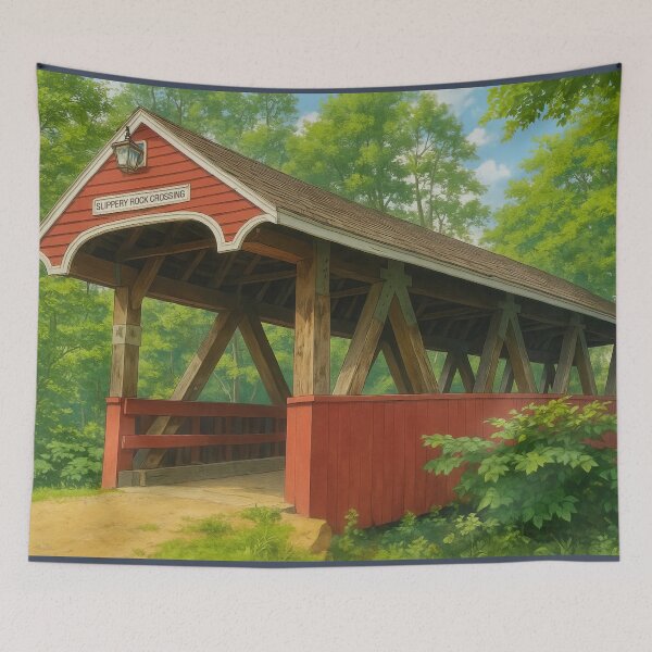 Item preview, The Slippery Rock Crossing Covered Bridge designed and sold by Takeda-art.