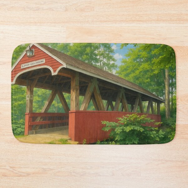 Item preview, The Slippery Rock Crossing Covered Bridge designed and sold by Takeda-art.