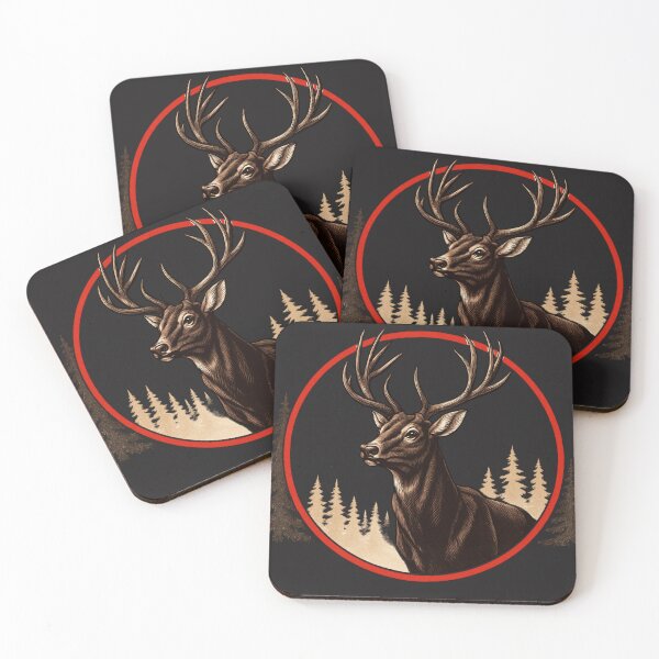 Item preview, Majestic Stag Vintage Forest Emblem designed and sold by Iuqiune.