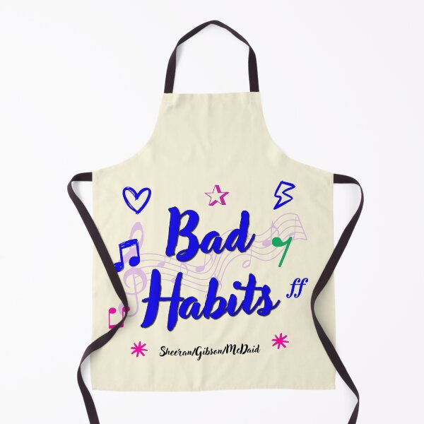 Item preview, Bad Habits Popular Song Title designed and sold by CharlottePlaceArt.