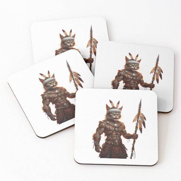 Item preview, Powerful Tribal Warrior Sunset Desert Portrait designed and sold by WildLeafDigital.