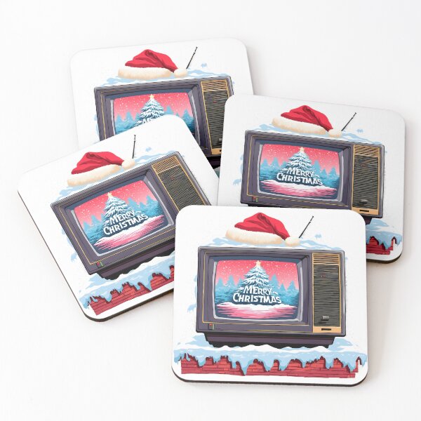 Item preview, Retro 80s TV Christmas, Vintage Merry Christmas Graphic, Nostalgia designed and sold by ThePromptStudio.