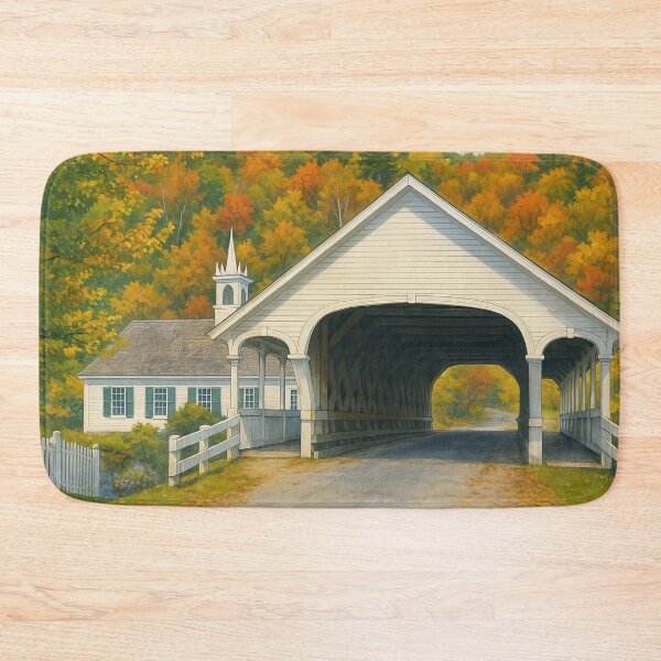Item preview, The Historic Stark Covered Bridge designed and sold by Takeda-art.