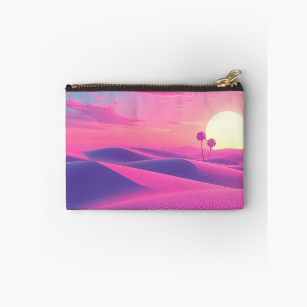 Item preview, Vaporwave Pink Desert Sunset Aesthetic Art Print designed and sold by EllDAV777.