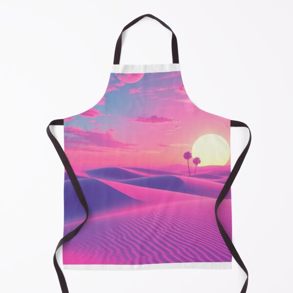 Item preview, Vaporwave Pink Desert Sunset Aesthetic Art Print designed and sold by EllDAV777.