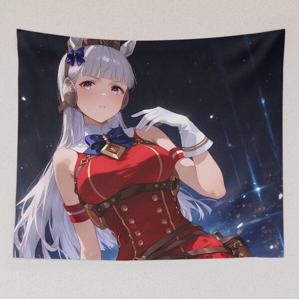 Item preview, Gold Ship Uma Musume Pretty Derby Anime Girl Elegant Racing Stage Night designed and sold by TorbenKuhano.