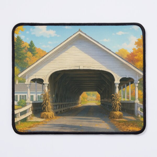 Item preview, The Historic Stark Covered Bridge designed and sold by Takeda-art.