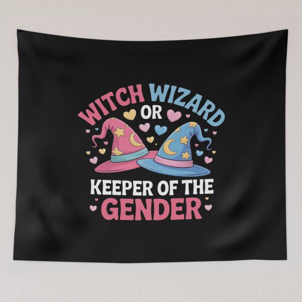 Item preview, Keeper of Gender Witch Or Wizard Gender Reveal Party designed and sold by GasVille.
