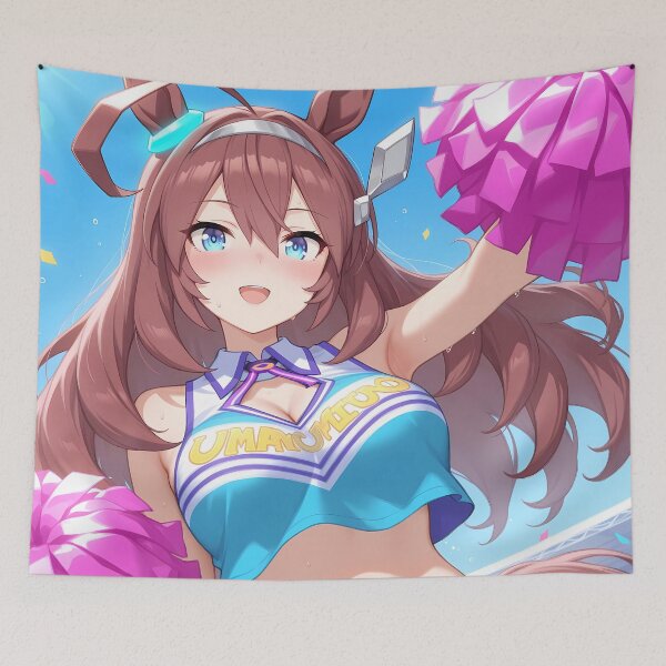 Aperçu de l'œuvre Uma Musume Mihono Bourbon Pretty Derby Anime Girl Cheerleader Waifu Festival Fun créée et vendue par TorbenKuhano.