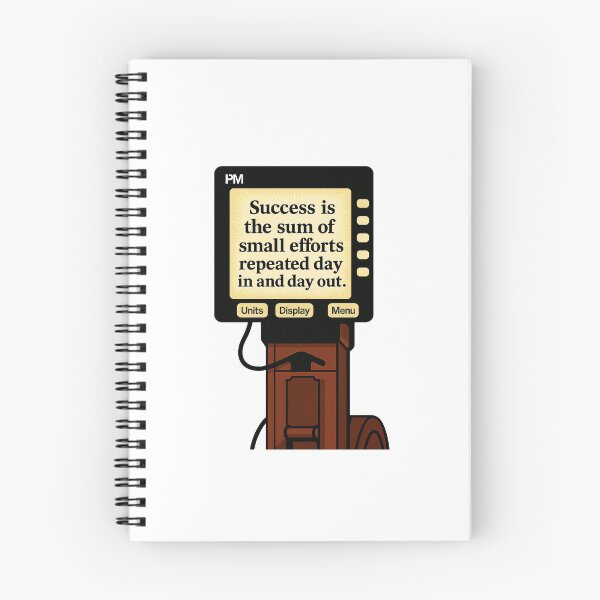 Item preview, Success Is the Sum — Motivational Rowing Monitor Quote Art designed and sold by RowingMerch.