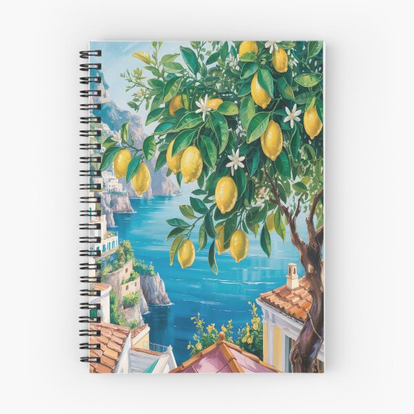 Item preview, Amalfi Coast Lemon Tree oil painting designed and sold by Tamas Das.