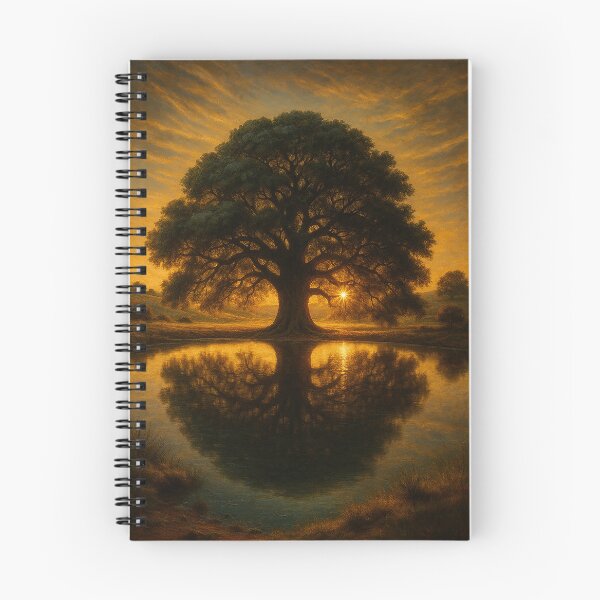Item preview, Majestic Tree at Sunset with Reflection designed and sold by WhimsyHeartCrafts - TonnyFroyen.com.