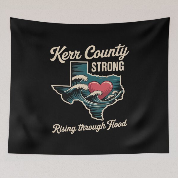 Item preview, Kerr County Strong Rising Through Flood Texas Pride designed and sold by GasVille.