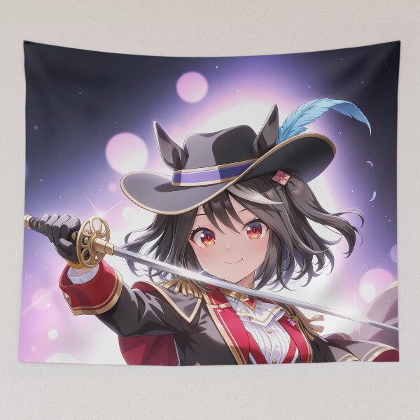 Item preview, Kitasan Black Uma Musume Pretty Derby Waifu Heroic Sword Costume designed and sold by TorbenKuhano.