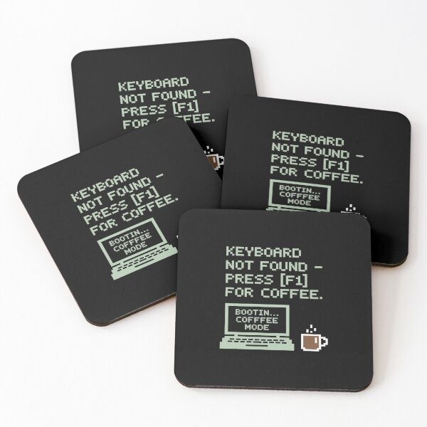 Item preview, Keyboard Not Found Press F1 for Coffee Code designed and sold by GasVille.