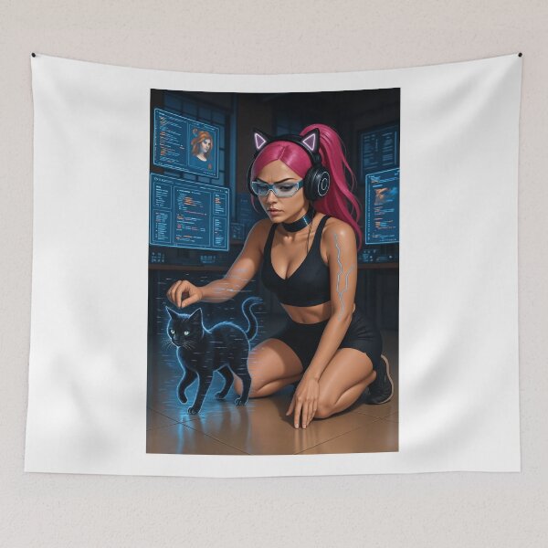 Item preview, CathryneDelamort black cat   designed and sold by CathryneDelamort.
