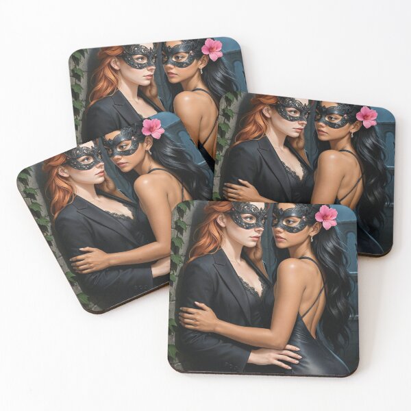 Item preview, Rowan x Shanti black cat masquerade  designed and sold by CathryneDelamort.