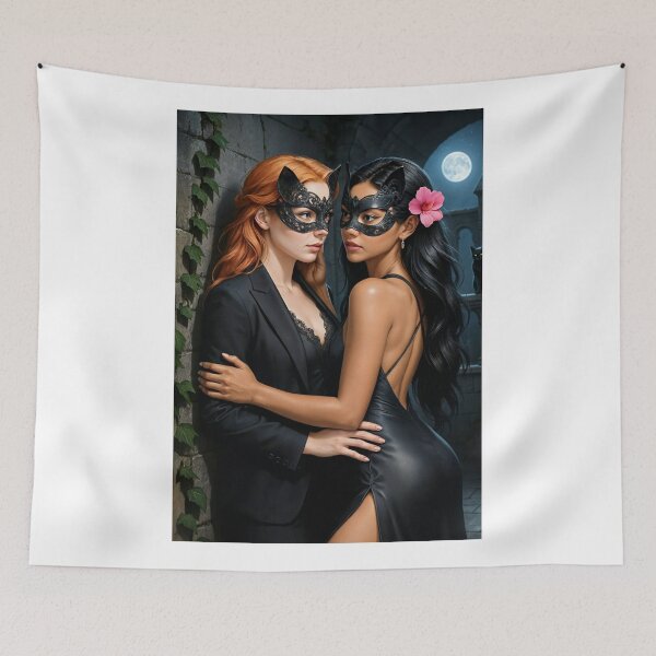 Item preview, Rowan x Shanti black cat masquerade  designed and sold by CathryneDelamort.