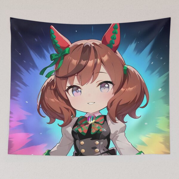 Item preview, Nice Nature Uma Musume Pretty Derby Chibi Kawaii Rainbow Anime Design designed and sold by TorbenKuhano.