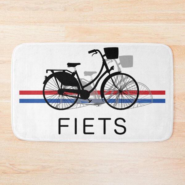 Item preview, Fiets ("Bicycle" in Dutch) in front of Dutch flag designed and sold by ByMaSOLE.