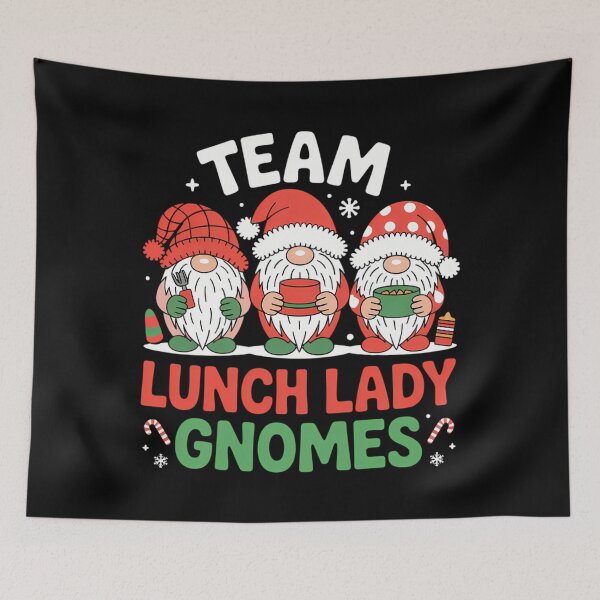 Item preview, Gnomes School Cafeteria Worker Christmas designed and sold by georgiaarsnal.