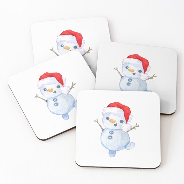 Item preview, Cute Dancing Snowman with Santa Hat  designed and sold by eylasky.