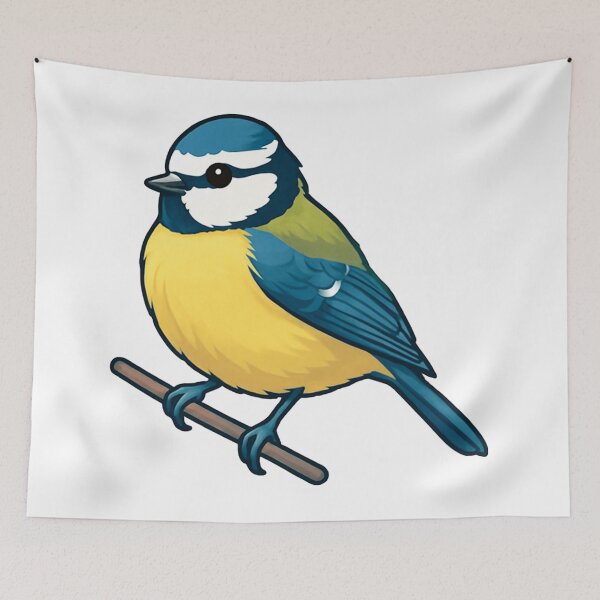 Item preview, Eurasian Blue Tit Bird designed and sold by TrieuArt.