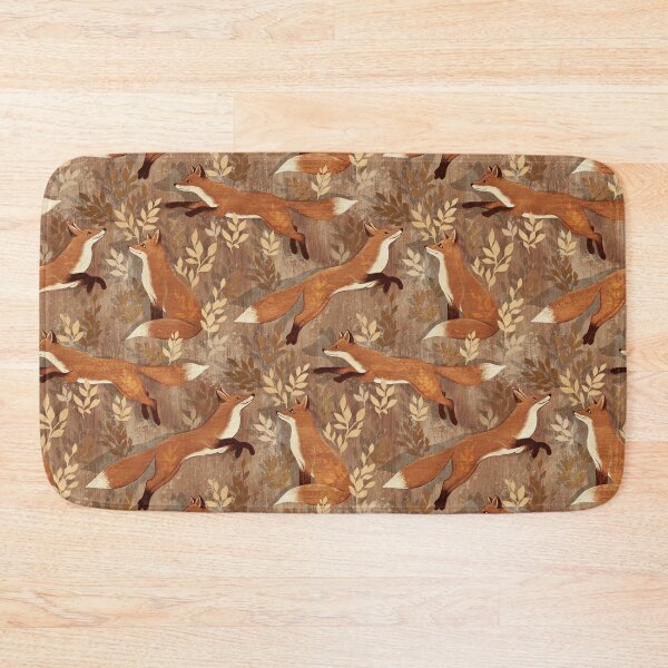 Artikelvorschau, Where the Fox Hides in Grunge Warm Rust Brown and Cream entworfen und verkauft von micklyn.