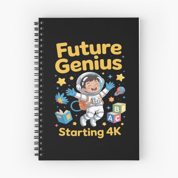 Item preview, Kids 4k Boys Back to School Astronaut Future Genius designed and sold by DetroitMug.