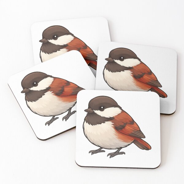 Item preview, Chestnut-backed Chickadee Bird designed and sold by TrieuArt.