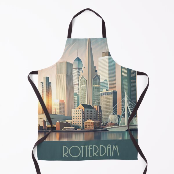 Item preview, Minimalist skyline of  Rotterdam designed and sold by paulrommer.