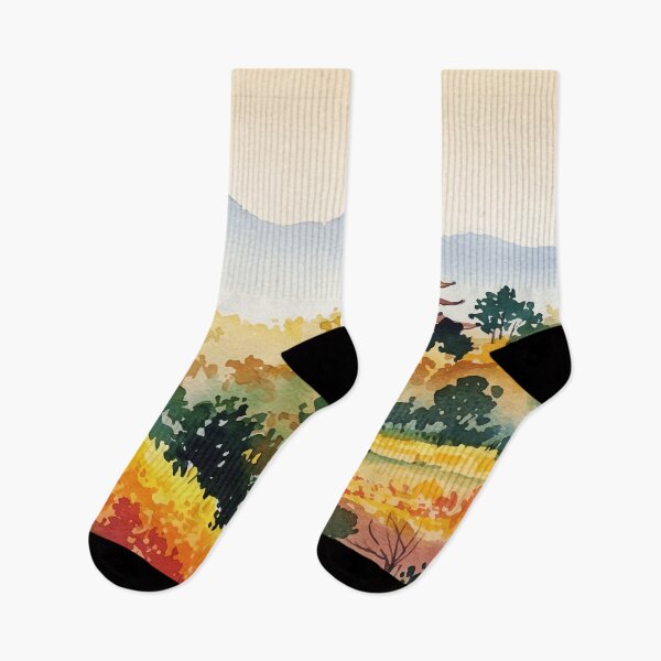 Item preview, Autumn mountain landscape designed and sold by Design4uStudio.