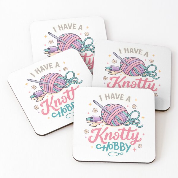 Item preview, I Have a Knotty Hobby – Cute Crochet & Knitting Lover Design designed and sold by Laughprints.