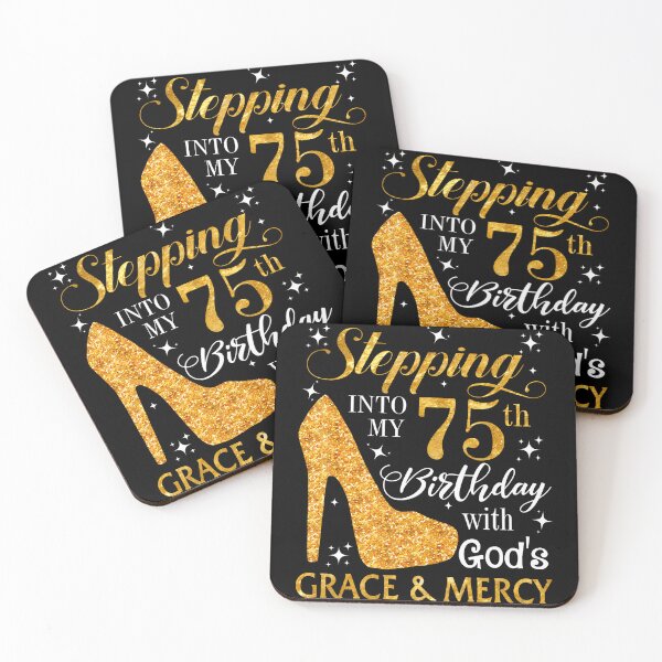 Item preview, Stepping Into My 75Th Birthday With God'S Grace  Mercy Tee designed and sold by MadalynKiehn.