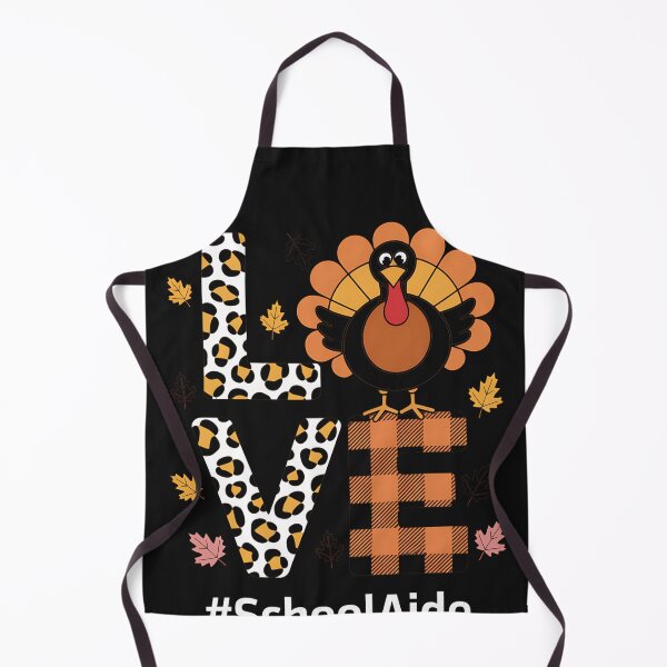 Item preview, School Aide Love Thanksgiving Leopard Turkey Autumn Fall designed and sold by LegendsArt75.