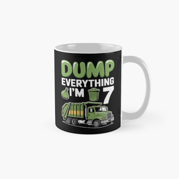 Item preview, Kids Recycling Trash 7 Year Old Garbage Truck 7th Birthday Boys designed and sold by DetroitMug.